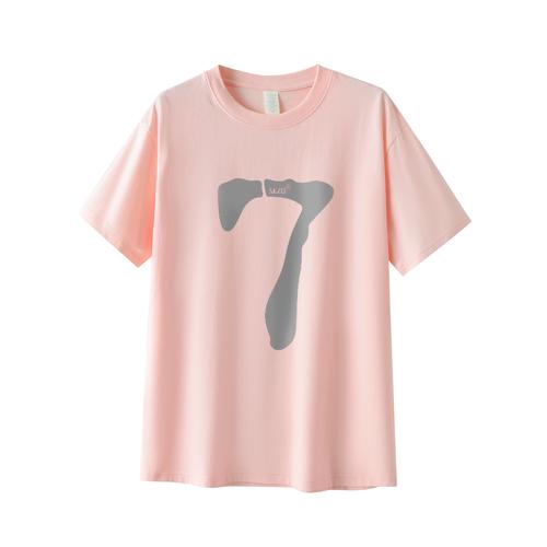 實拍2024春夏新款純棉印花短袖 甜辣風潮，舒適與時尚并存