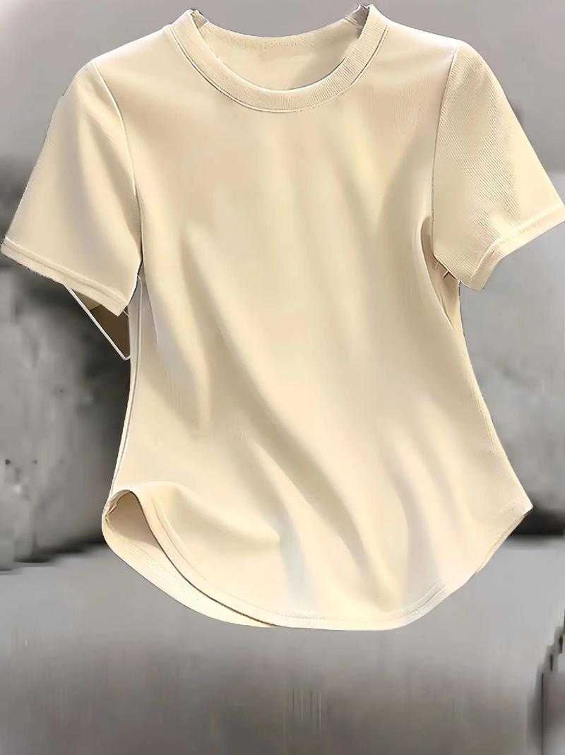 夏季新風(fēng)尚 圓領(lǐng)短袖T恤，輕松演繹氣質(zhì)設(shè)計(jì)風(fēng)